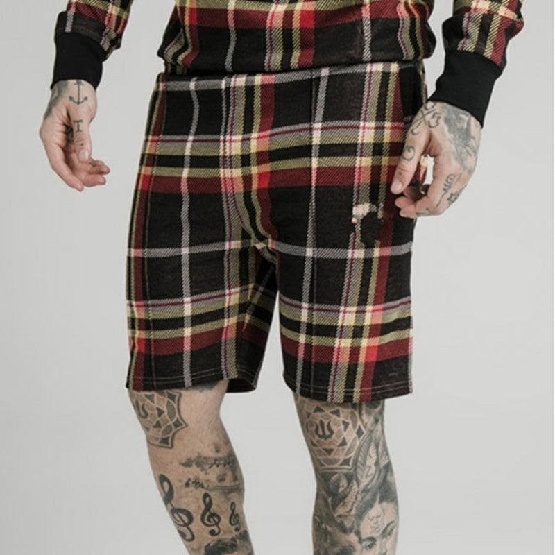 Summer Striped Casual Shorts Straight Leg Cropped Pants Men - melvincucci