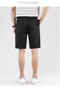 Summer Thin Tencel Suit Shorts Men's Straight Loose Korean Casual Pants Trend Khaki Five-point Pants Men - melvincucci
