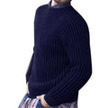 Sweater men blue warm jacket men handsome tall - melvincucci