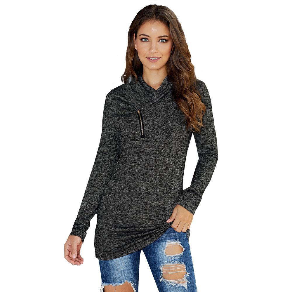 Sweater women solid color wild women - melvincucci