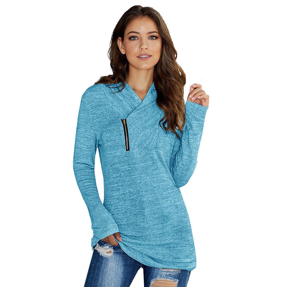Sweater women solid color wild women - melvincucci