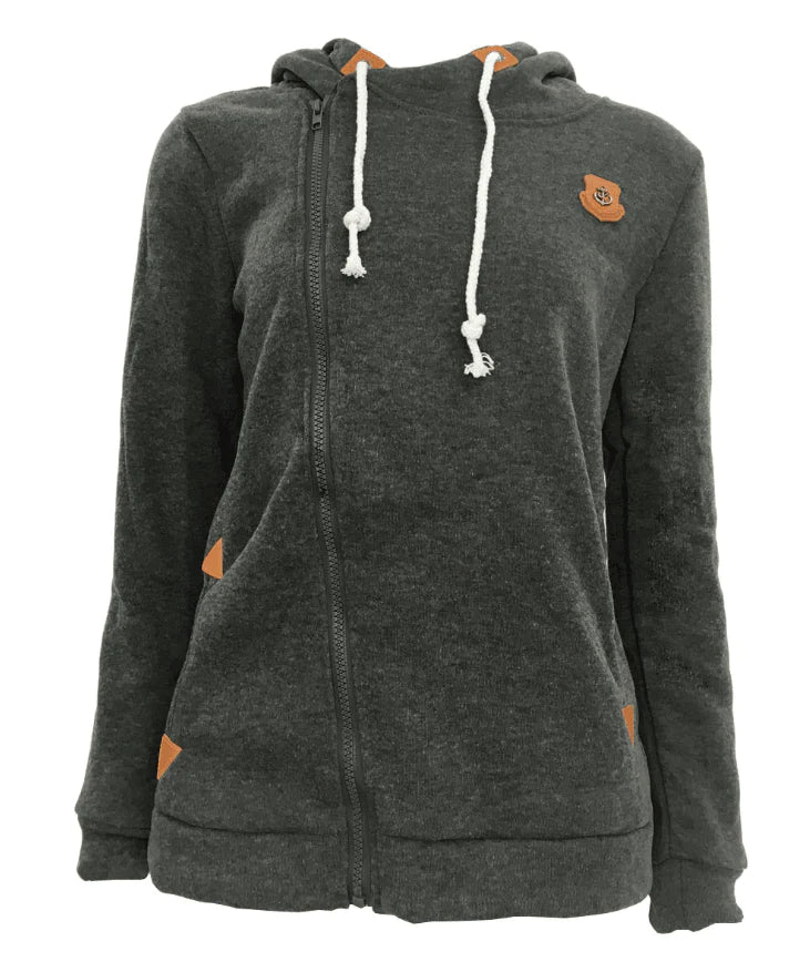 Sweatshirt Cardigan Side Zip Hooded Sweatshirt Jacket - melvincucci