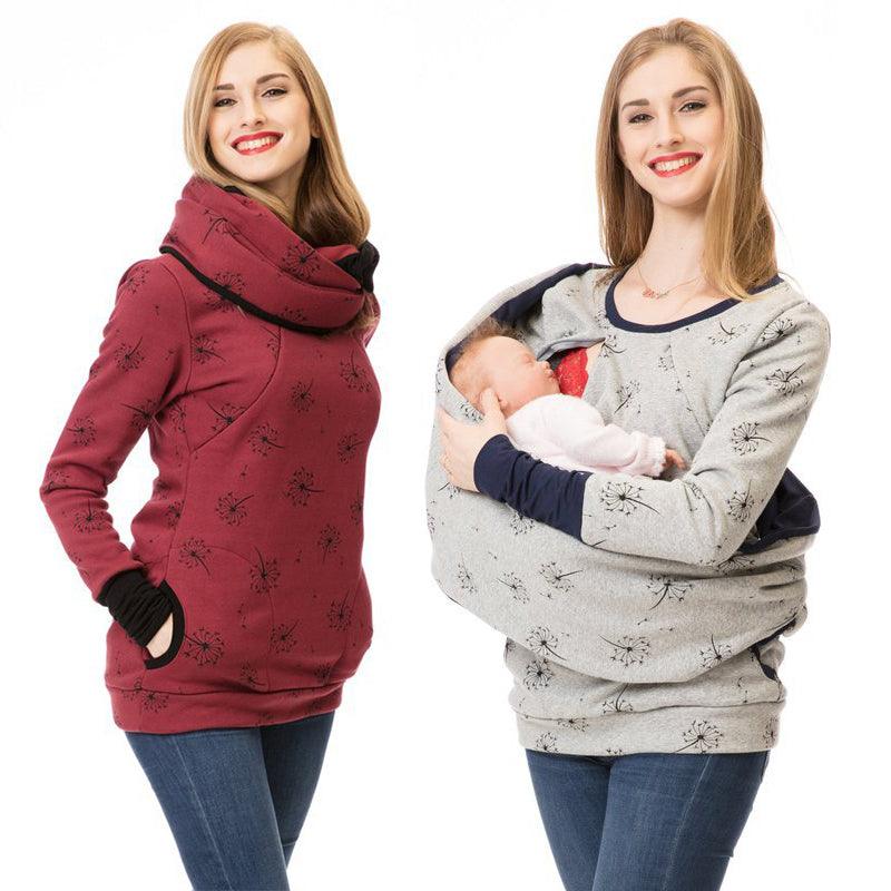 Sweatshirt Hoodie Women Long Sleeve Breastfeeding Shirt - melvincucci