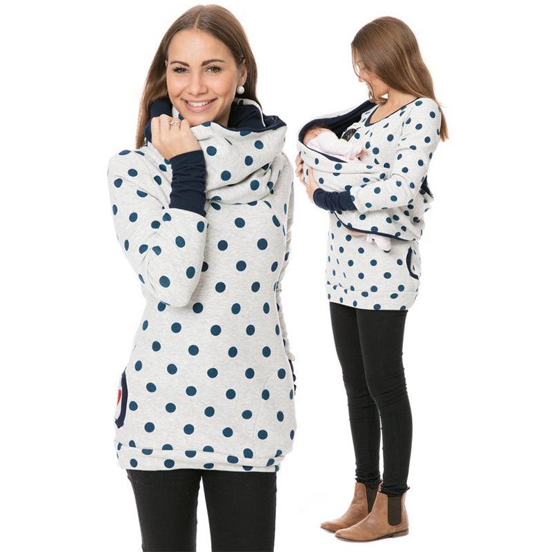 Sweatshirt Hoodie Women Long Sleeve Breastfeeding Shirt - melvincucci