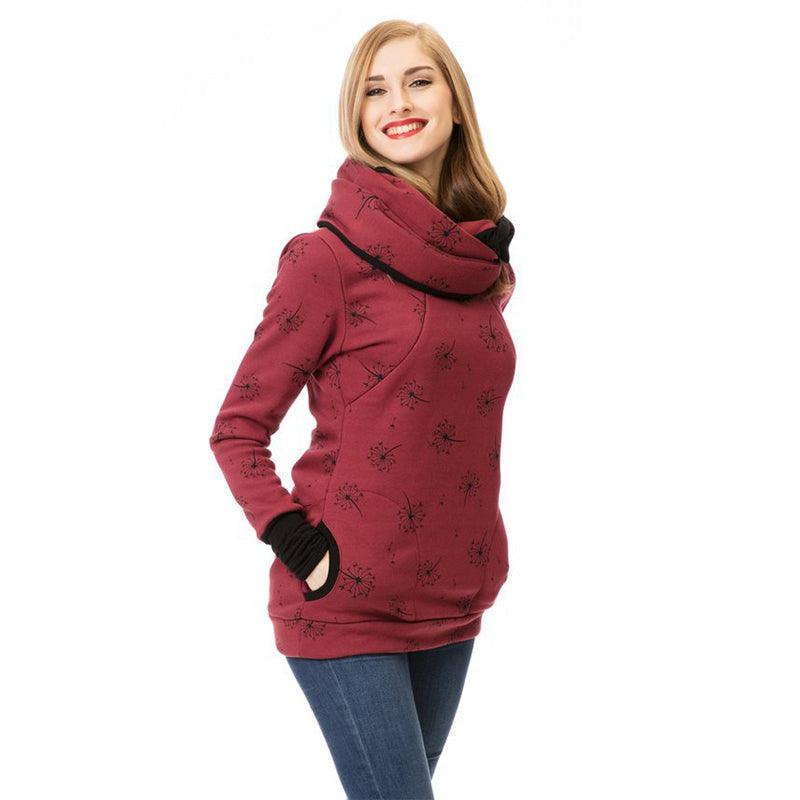Sweatshirt Hoodie Women Long Sleeve Breastfeeding Shirt - melvincucci