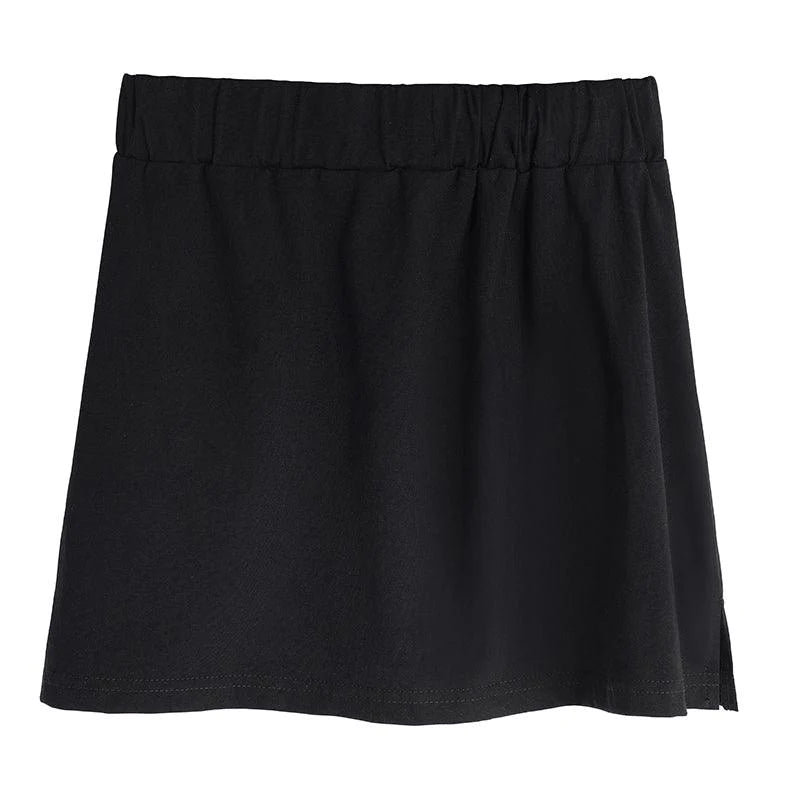 Sweatshirt sweater women pure cotton bottoming short skirt - melvincucci