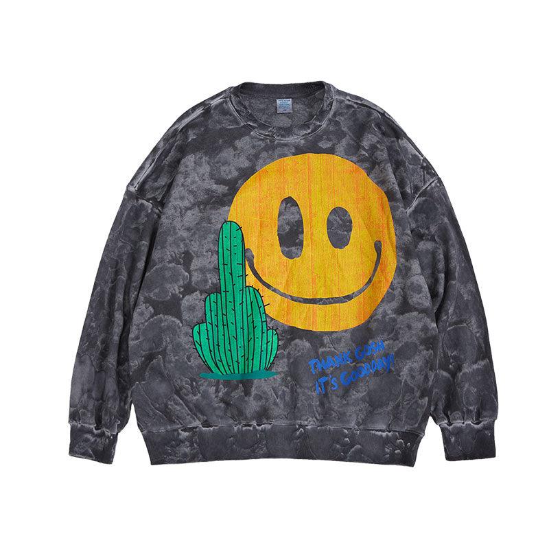 Sweatshirt Tie-Dye Hipster Couple Street Top Men - melvincucci