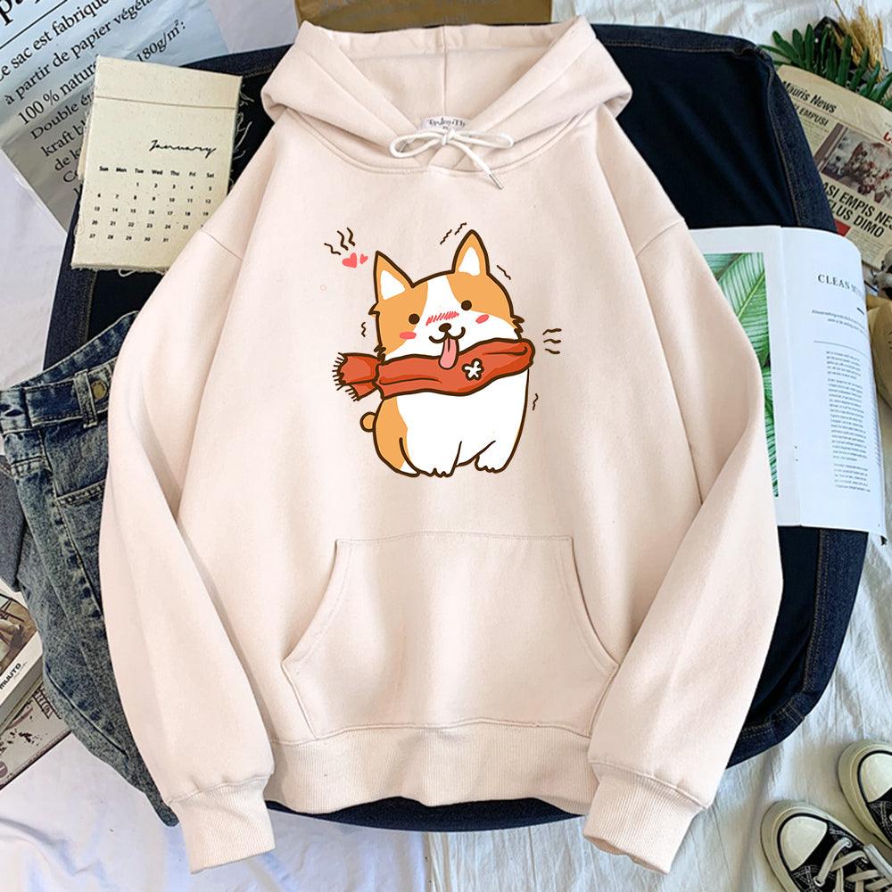 Sweatshirt Women Print Trend Korean Casual Long Sleeves - melvincucci