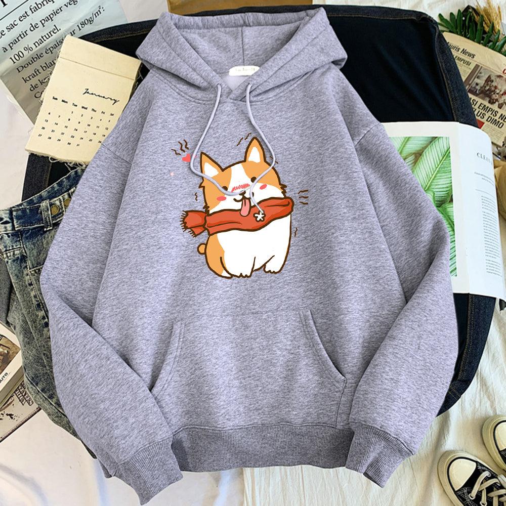 Sweatshirt Women Print Trend Korean Casual Long Sleeves - melvincucci