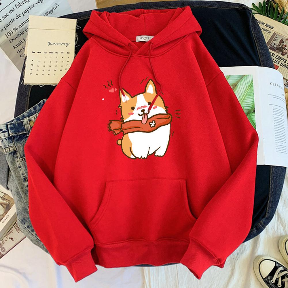 Sweatshirt Women Print Trend Korean Casual Long Sleeves - melvincucci