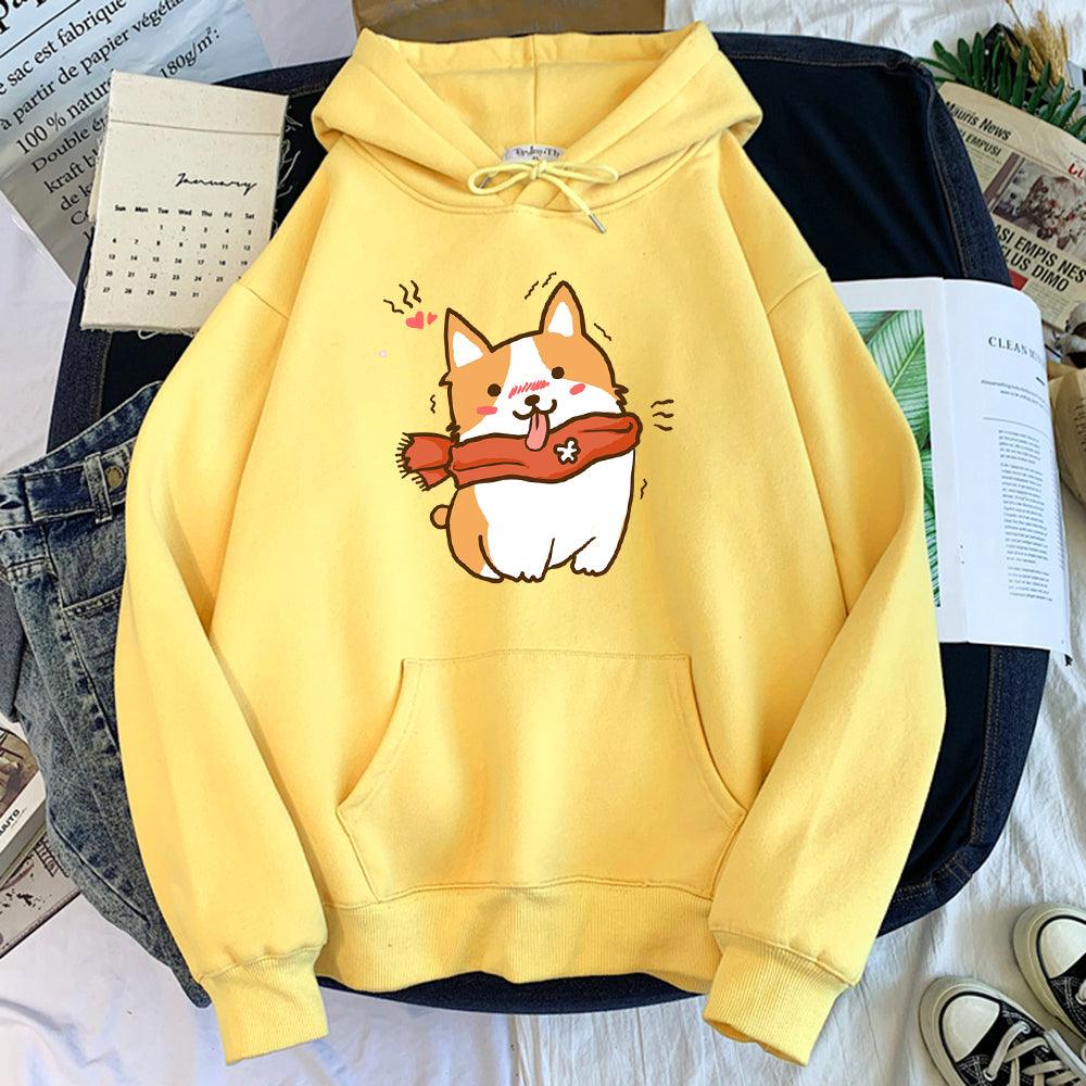 Sweatshirt Women Print Trend Korean Casual Long Sleeves - melvincucci
