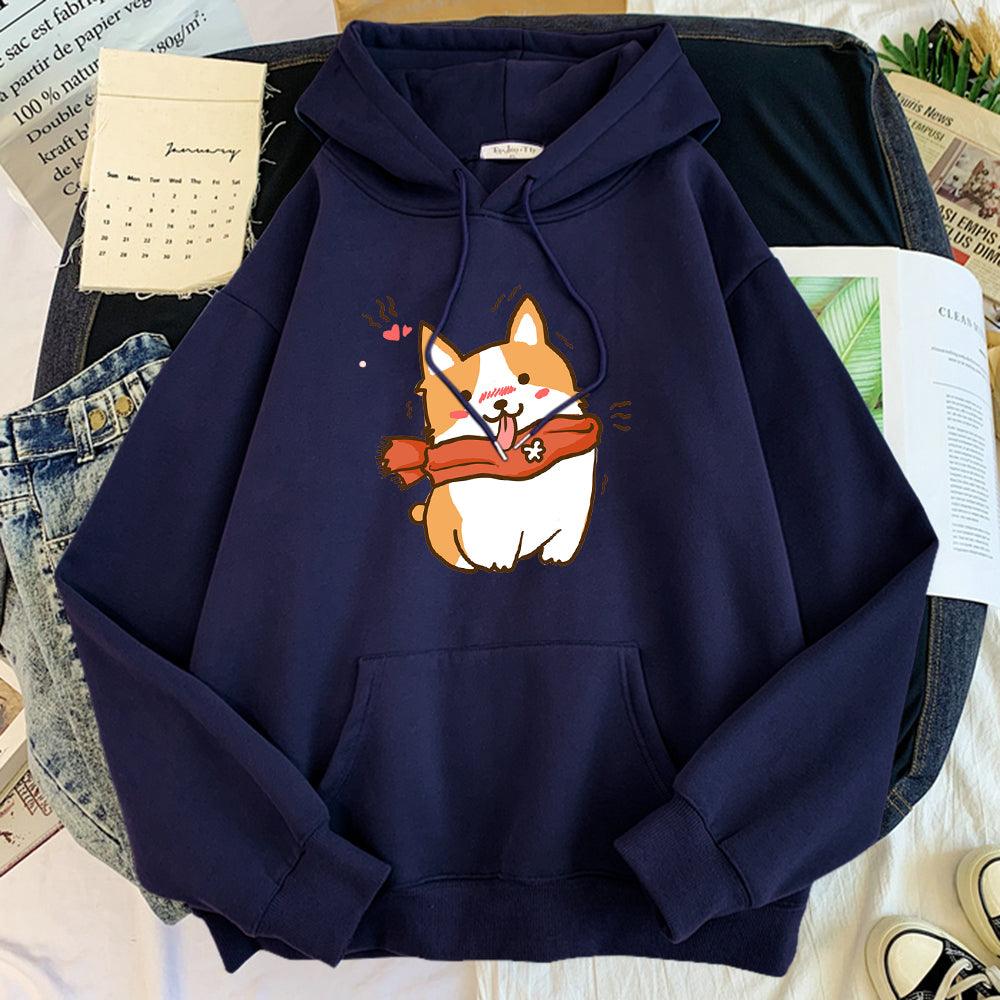 Sweatshirt Women Print Trend Korean Casual Long Sleeves - melvincucci