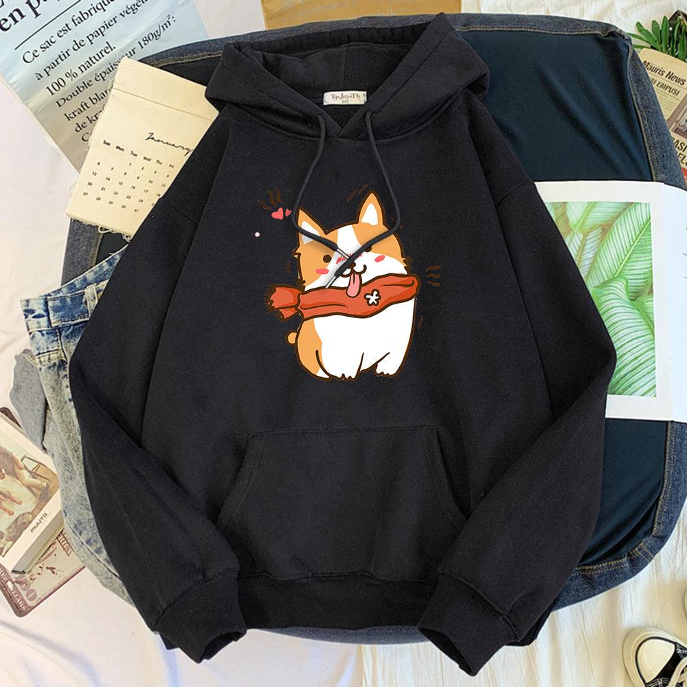 Sweatshirt Women Print Trend Korean Casual Long Sleeves - melvincucci