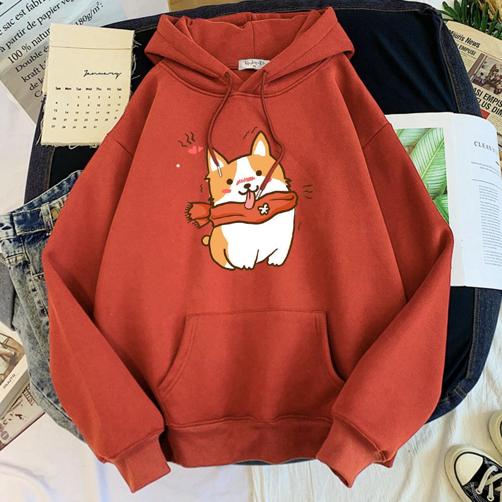 Sweatshirt Women Print Trend Korean Casual Long Sleeves - melvincucci