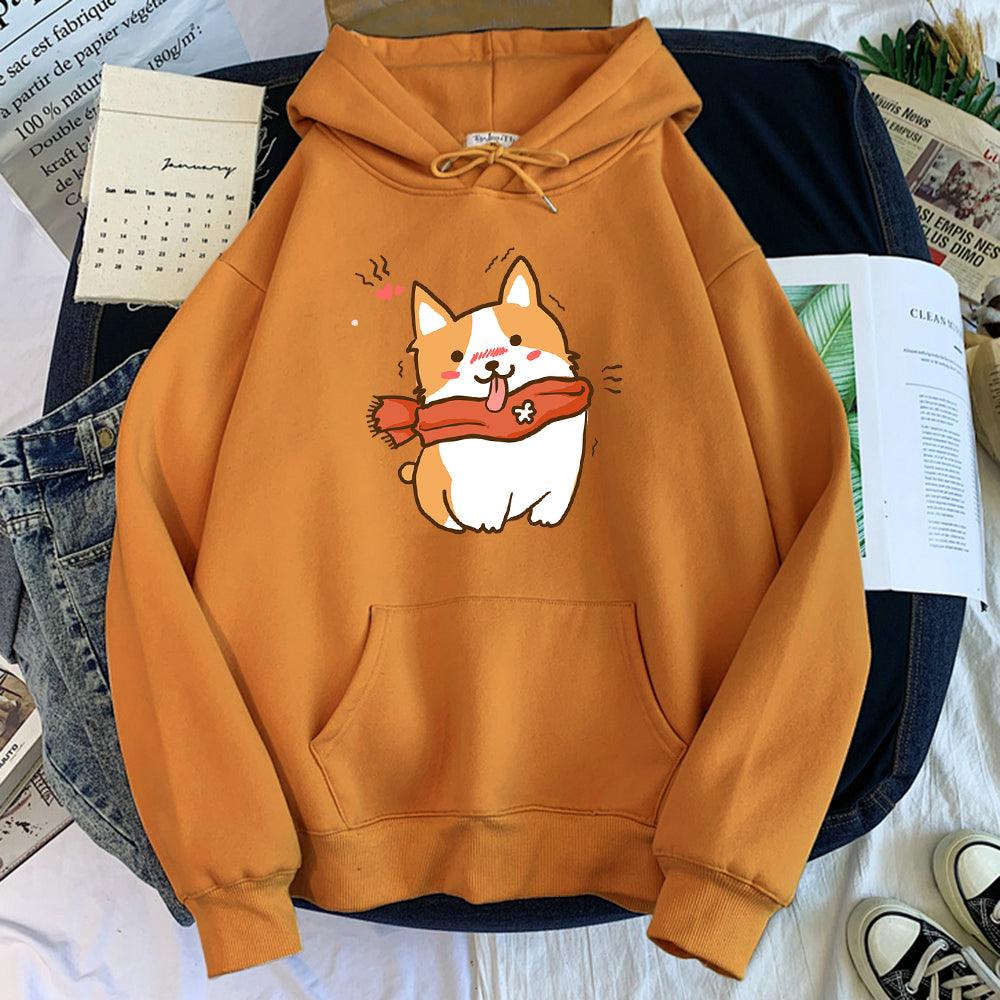 Sweatshirt Women Print Trend Korean Casual Long Sleeves - melvincucci