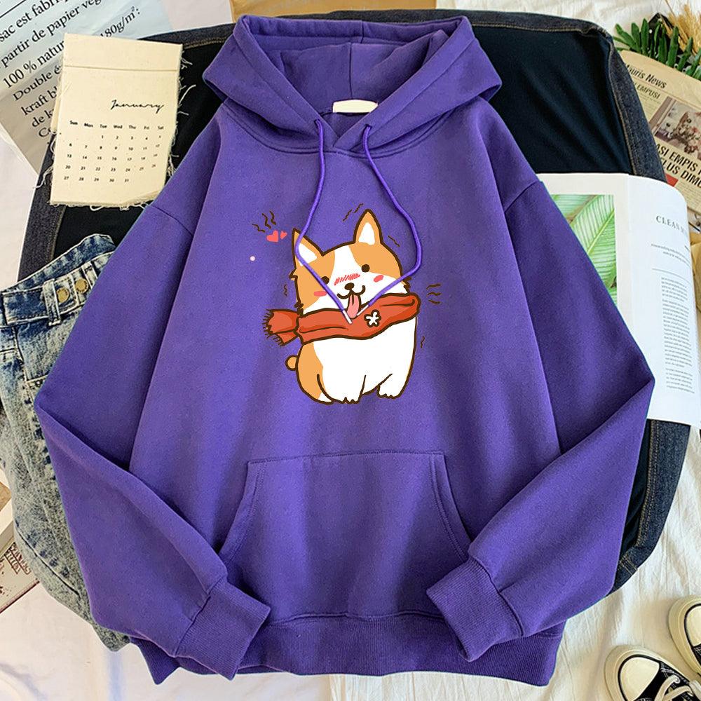 Sweatshirt Women Print Trend Korean Casual Long Sleeves - melvincucci