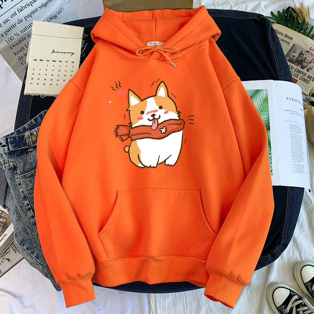 Sweatshirt Women Print Trend Korean Casual Long Sleeves - melvincucci
