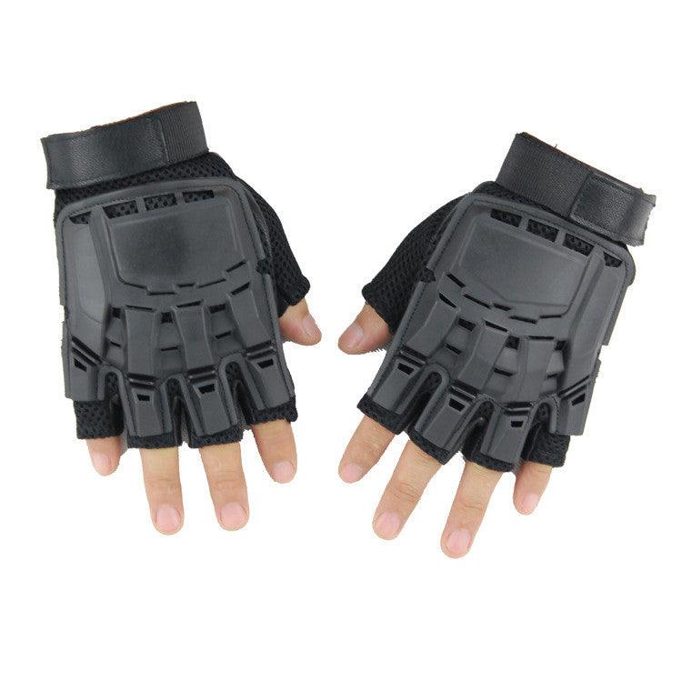 Tactical Gloves Men's Combat Paintball Training Climbing Half Finger Gloves Men Outdoor - melvincucci