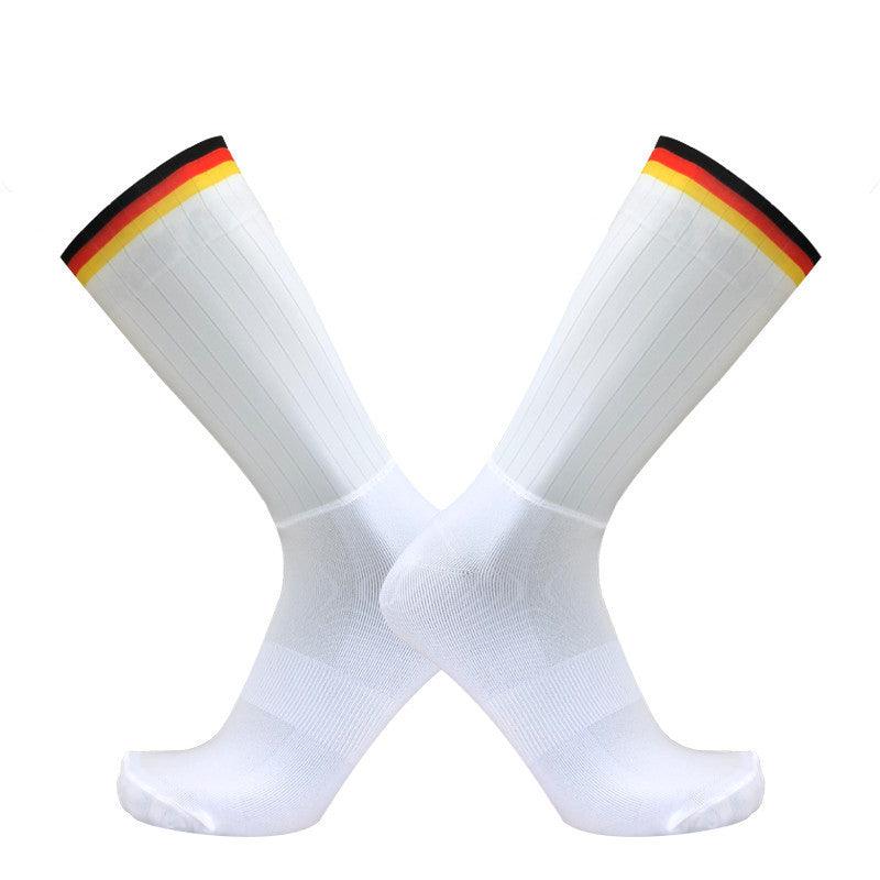 Team Version Of Aerodynamic Cycling Socks Men And Women Socks Non-Slip Silicone Cycling Socks Aero Socks - melvincucci