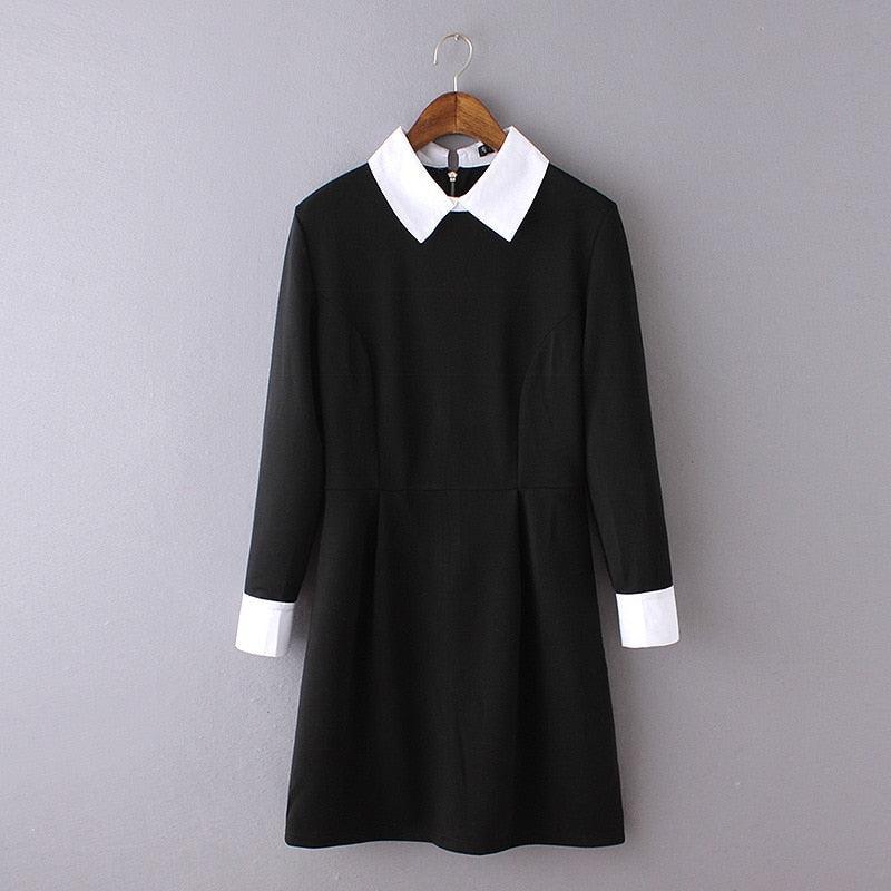 Temperament lapel dress - melvincucci