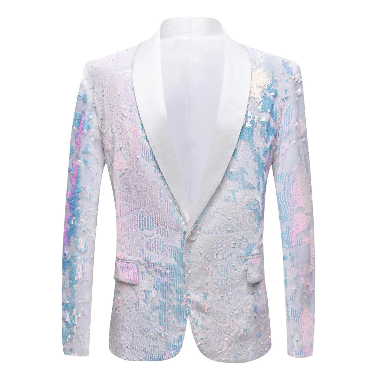 The Angelo Sequin Slim Fit Blazer Suit Jacket - melvincucci