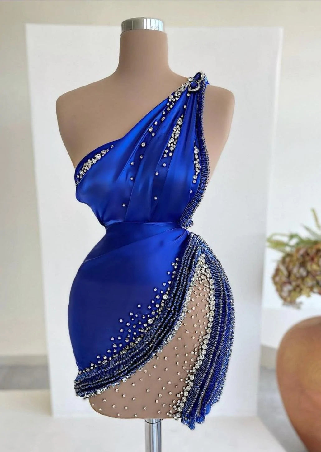 The “Ballerine” Haute Couture short blue dress - melvincucci