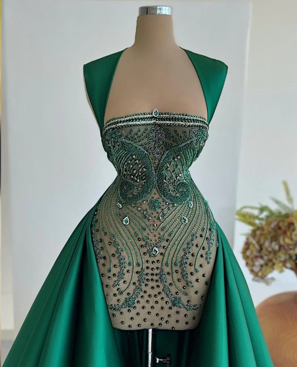 The “Gia” Haute Couture green dress - melvincucci