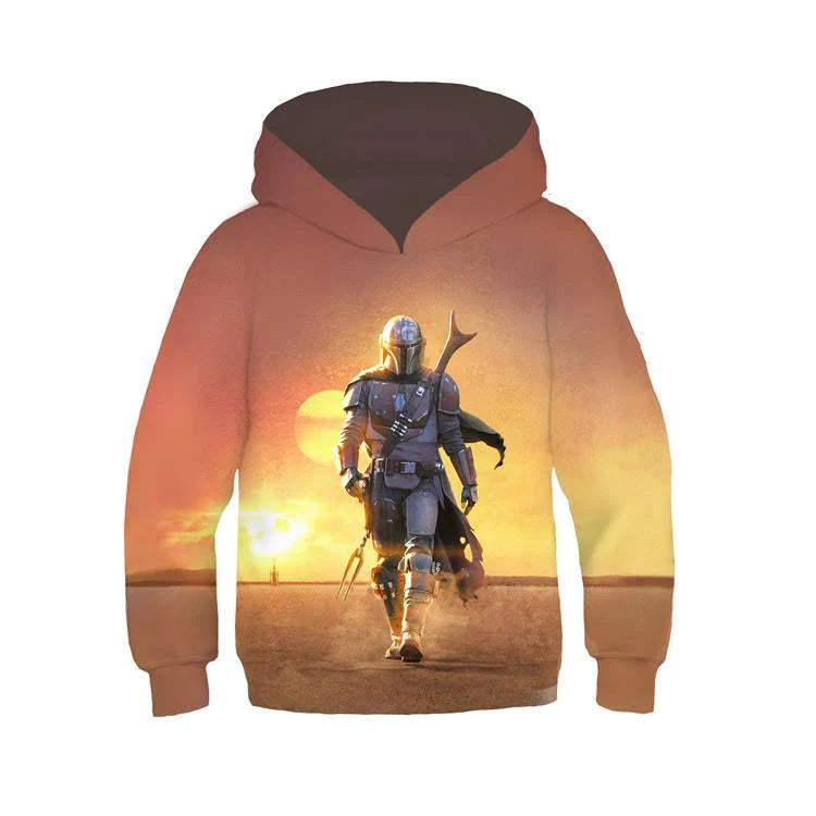 The Mandalorian Anime Children's Sweatshirt Pullover Sweatshirt - melvincucci