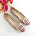 The New Amazon with special small high-heeled shoes are OL square diamond thick with occupation women shoe group - melvincucci