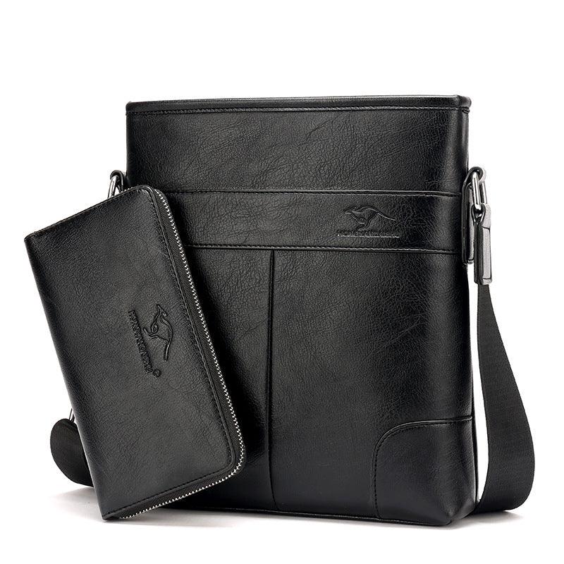 The new hung rock kangaroo leather casual male Bag Messenger Bag Shoulder Bag Messenger Bag men bag. - melvincucci