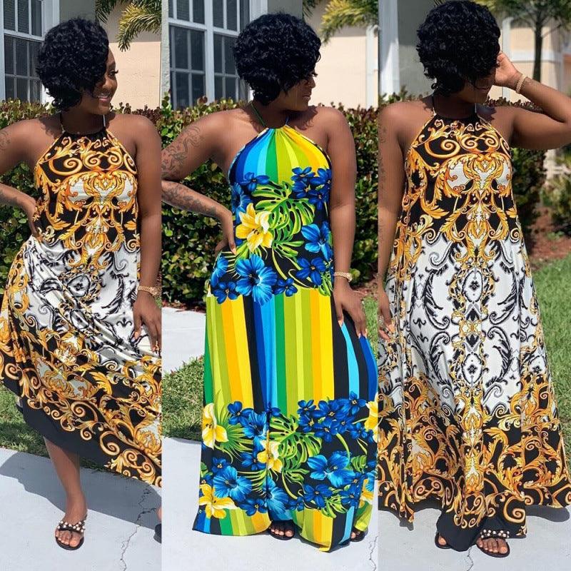 The New Sexy Backless Halter Frock For African Women - melvincucci