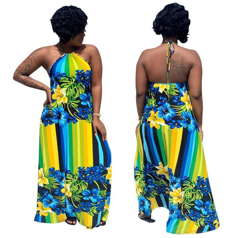 The New Sexy Backless Halter Frock For African Women - melvincucci