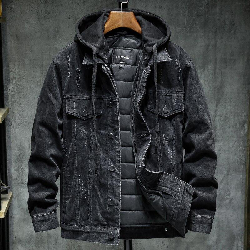 Thick denim jacket men - melvincucci