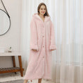 Thick Mink Velvet Button Cardigan Bathrobe - melvincucci