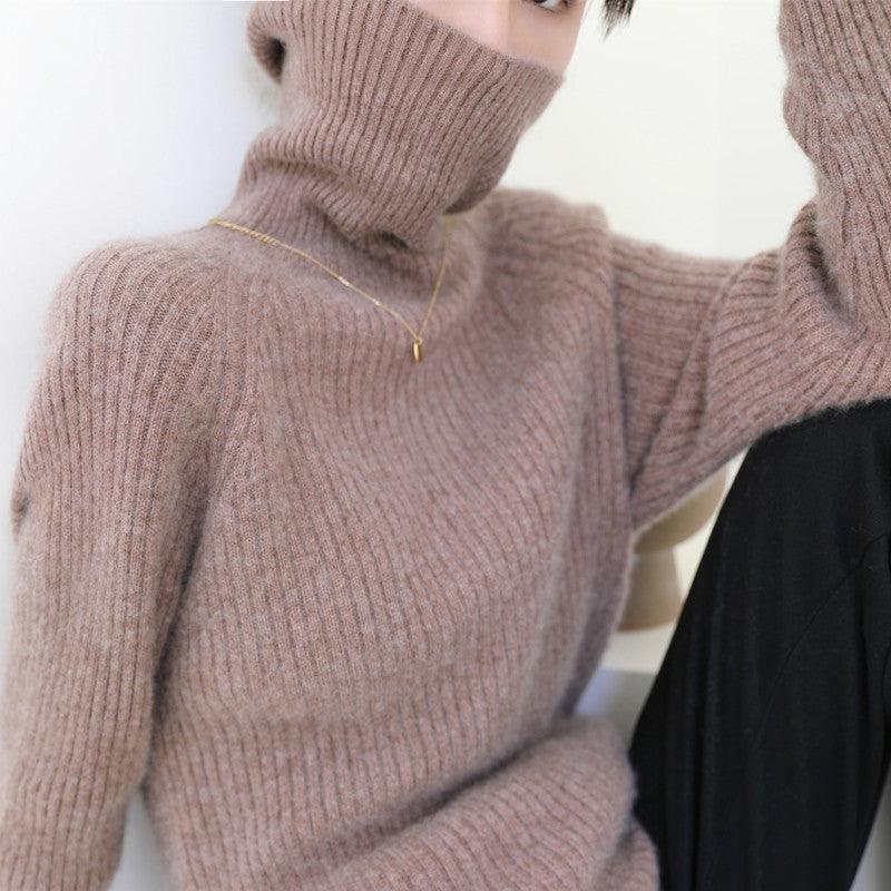 Thick Women Loose Woolen Sweater Women  Autumn - melvincucci