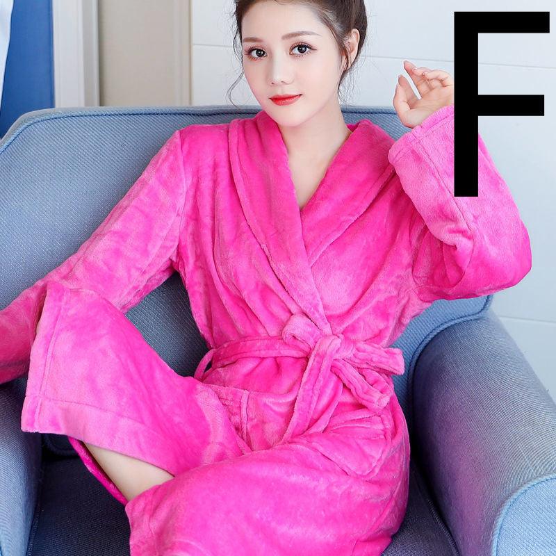 Thickened Flannel Home Wear Bathrobe - melvincucci