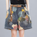 Thin Denim Printed Wide Leg Panties For Women - melvincucci