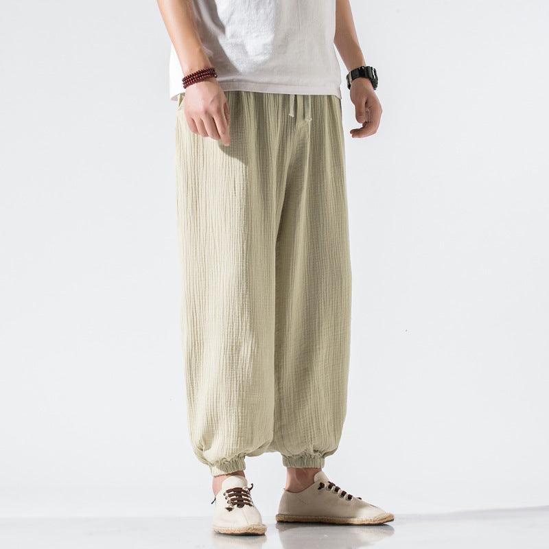 Thin Pants Plus Size Casual Pants Harem Pants Wide Leg Pants Men - melvincucci