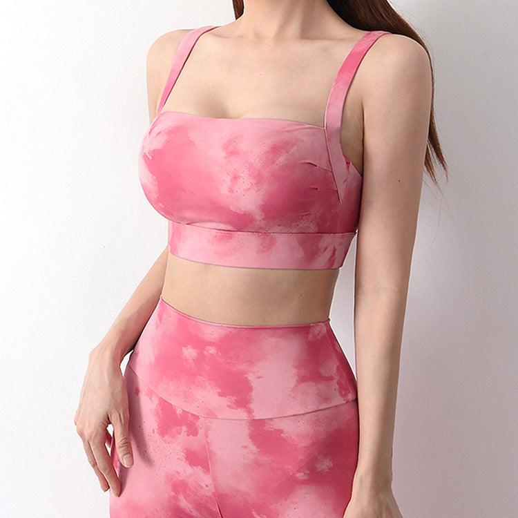 Tie-dye Slightly Fold Sexy Sports Underwear Women - melvincucci