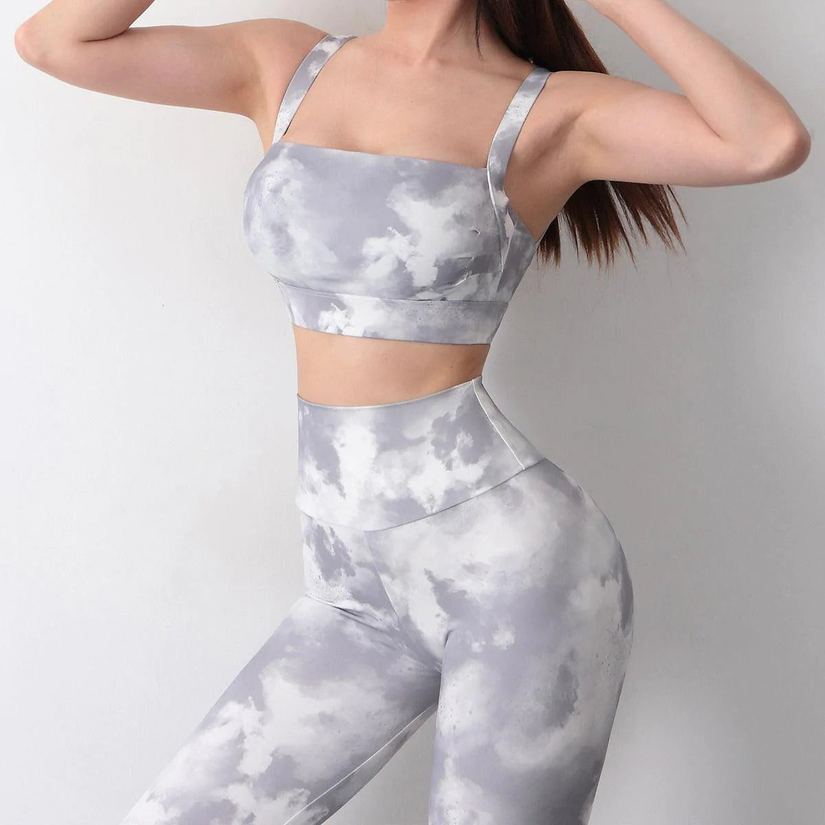 Tie-dye Slightly Fold Sexy Sports Underwear Women - melvincucci