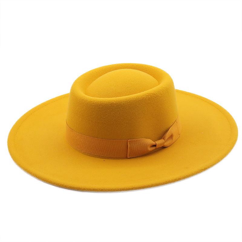 Top Hat Men And Women Concave Black Top Hat Felt Hat - melvincucci