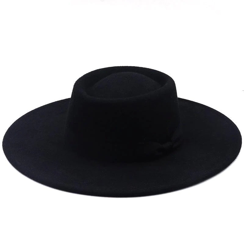 Top Hat Men And Women Concave Black Top Hat Felt Hat - melvincucci