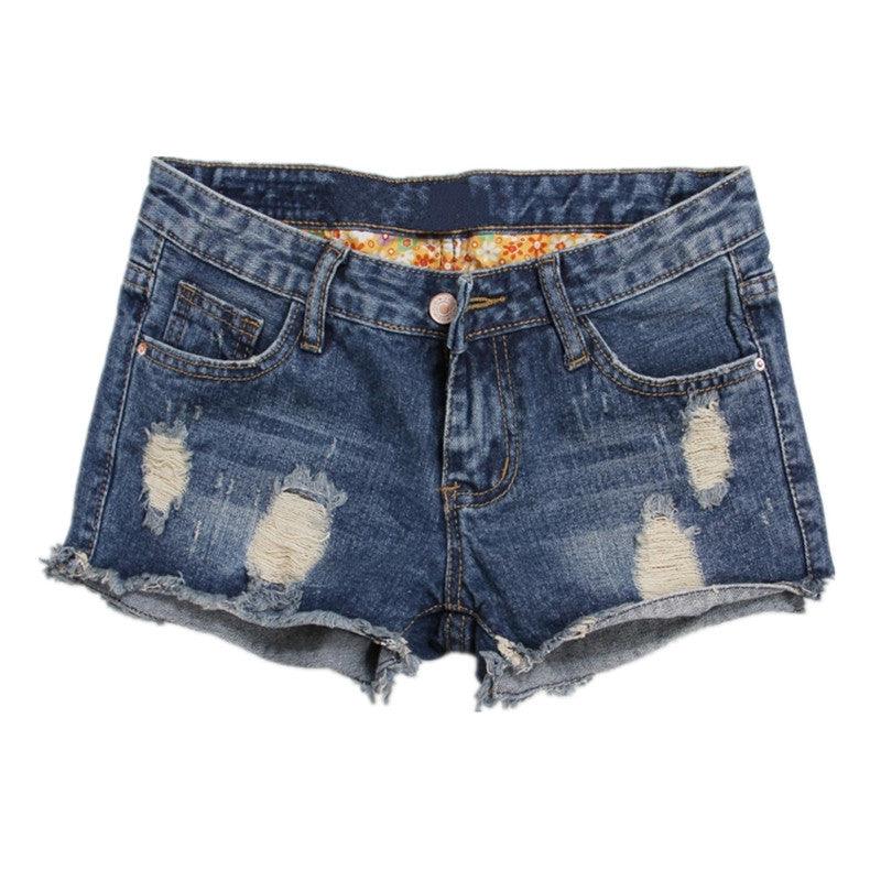 Torn Denim Shorts For Women - melvincucci