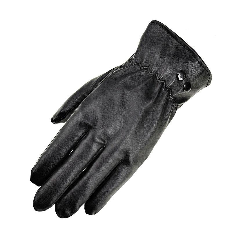 Touch screen leather gloves - melvincucci