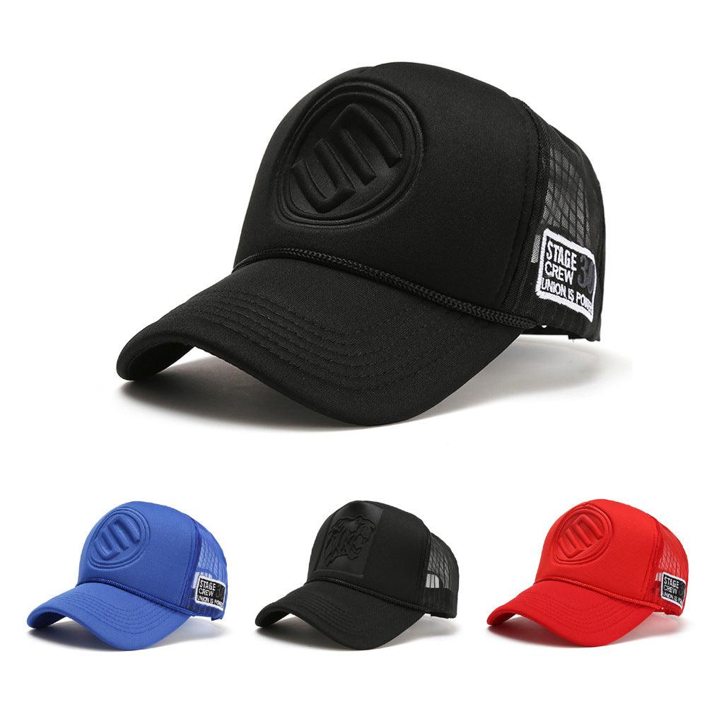 Trendy Brand Solid Color Tall Truck Hat Truck Hat For Men And Women Couples Caps - melvincucci