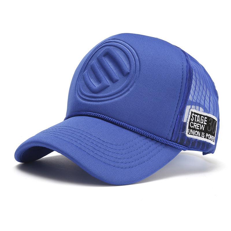 Trendy Brand Solid Color Tall Truck Hat Truck Hat For Men And Women Couples Caps - melvincucci