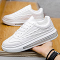 Trendy Leather Men's Shoes Fashion Casual Sneakers - melvincucci