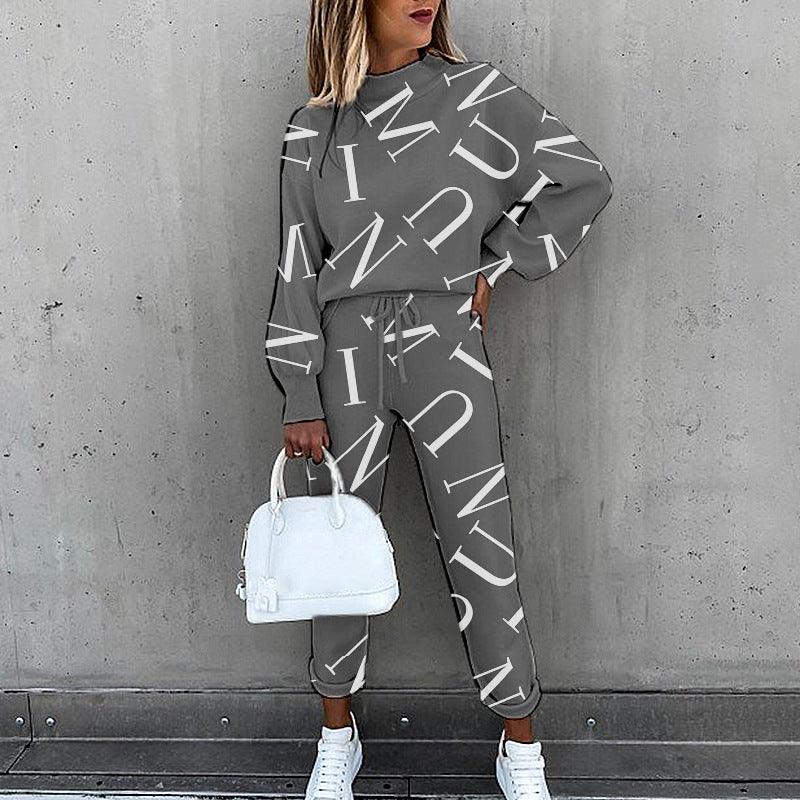 Trouser Suits Sportwear Outfit Pant  Sweatshirt Tracksuit Two Piece Set Women Female Sports Suit 2021 Hoodie Jogging - melvincucci