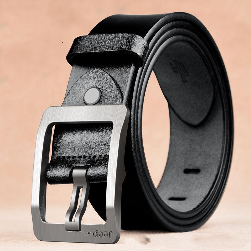 Two Layers Of Cowhide Belt For Men With Needle Buckle Belt - melvincucci