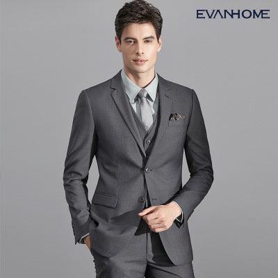 Two pieces of gray suit men suit small suit jacket for men's suit - melvincucci
